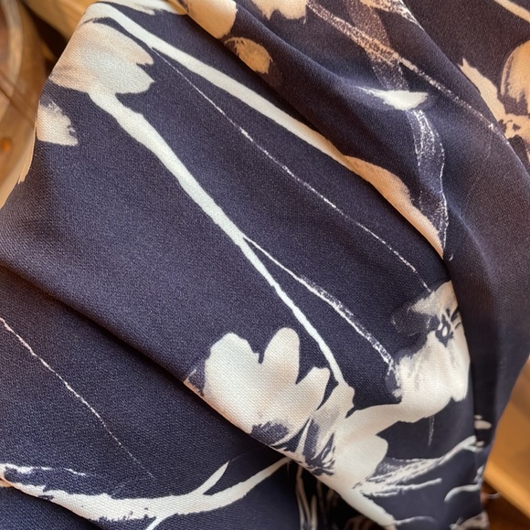 Zara purple floral straight leg dress pants - Picture 5 of 7